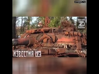 Т-64БВ - уничтожен   В районе с. Клещеевка в Донецкой области. Обстоятельства потери ВСУ танка в 202