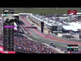 Verstappen and Norris passed Leclerc behind.#USGP