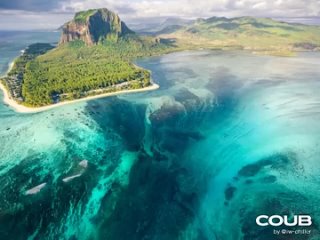 Подводный водопад о.Маврикий Underwater Waterfall Le Morne - Mauritius