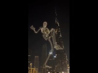 Incredible Halloween drone show in Dubai