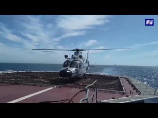 Ships of the Russian Navy and the Chinese Navy repelled a mock enemy air raid during joint patrols in the Pacific Ocean