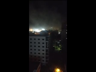 Powerful strikes hit the Gaza Strip, footage was published by local mediaPalestinian missiles working