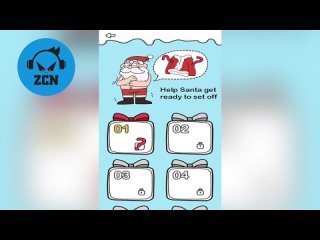 [ZCN Games] Brain Out Help Santa Level 1-12  Walkthrough Solution
