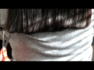 RelaxWithReena - ASMR LONG HAIR CHOPPED!! ＊REAL HAIRCUT＊ Binaural Hair Cutting Sounds, Hair Brushing, Spray Bottle!!