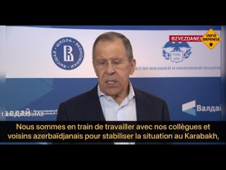 🇦🇲 ️🇦🇿 Lavrov au sujet de la situation du Haut-Karabakh