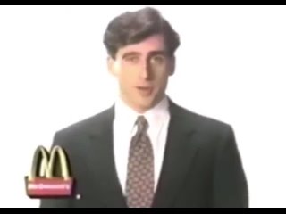 Стив Карелл в  рекламе McDonald’s, 1992 год.