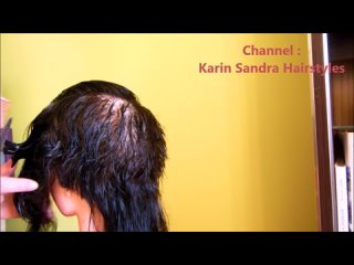 Karin Sandra Hairstyles - Haircut tutorial ｜ Short layered haircut for Women ｜ Short haircut with layers for women