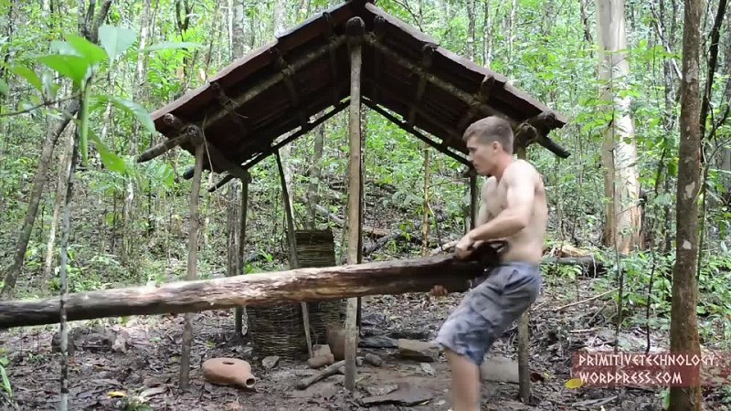 Primitive Technology: Water powered hammer (