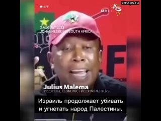 Лидер партии «Борцы за экономическую свободу» ЮАР Джулиус Малема: Израиль продолжает убивать и угнет