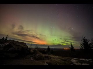 Северное сияние в Пермском крае