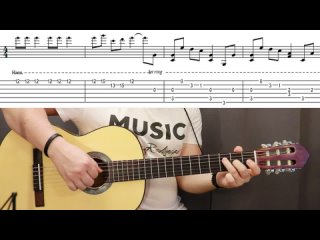 Как играть на гитаре Jingle Bells | Видеоурок + Табулатура