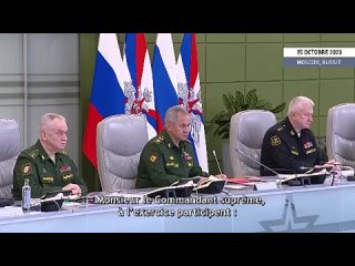 🇷🇺 Dissuasion nucléaire : Poutine a entendu un rapport de Choïgou et Guerassimov