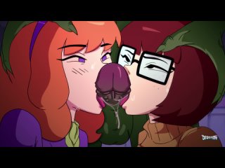 Derpixon | Daphne Blake, Velma Dinkley (Scooby Doo) [Hentai Animated]