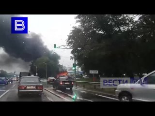 ️ В Ростове-на-Дону сильный пожар в районе рынка “Алмаз“