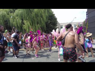 2023 Toronto Caribbean Canival Parade Part 3;  4K Walking at VIP Area.Caribana