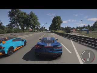 [Ahmad Galal] Forza Motorsport Drag Race: Corvette C8 E-Ray vs Lamborghini Huracan STO