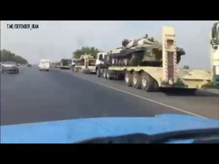 🇮🇷 Mass mobilization of T-72 tanks and other military ground forces equipment has been spotted going from Ahvaz to Khorramabad i