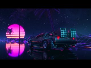 Delorean chill music neon synthwave chillwave retrosynth.