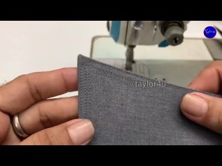 ✂ Sewing Your Own Half Sleeve Shirt For Beginners _ Triple-needle stitch shirt ✂(720P_60FPS)