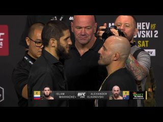 Ислам Махачев 🆚 Александр Волкановски - Битва взглядов с пресс-конференции перед UFC 294