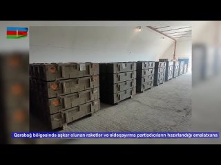 Азербайджанская армия продолжает демонстрировать содержимое армянских арсеналов, брошенных при бегстве из Карабаха