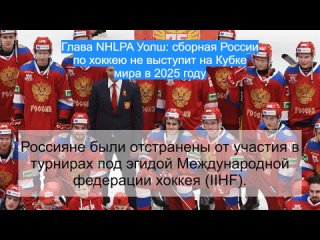 Глава NHLPA Уолш: сборная России по хоккею не выступит на Кубке мира в 2025 году