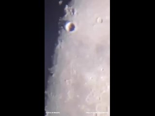 Астроному-любителю удается заснять мигающий свет внутри кратера на Луне