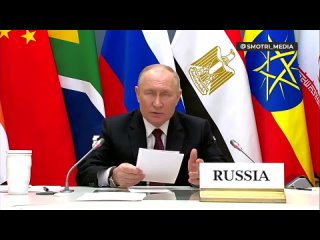 ⚠️⚠️⚠️⚠️⚠️  Заявления Владимира Путина на саммите БРИКС по ближневосточной проблематике

➡️ Президент России поблагодарил презид