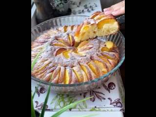 пирог из творожного теста с фруктами
