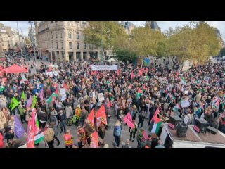 Cientos de personas han salido a las calles de París para expresar su apoyo a Palestina en medio del conflicto entre Israel y Ha