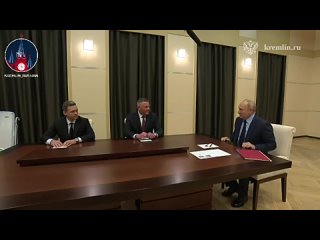 Vladimir Putin held a meeting with Oleg Kuvshinnikov and Georgy Filimonov. By presidential decree, Georgy Filimonov was appoi