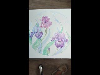 Видео от pro_oyakimets_art картины, роспись фарфора