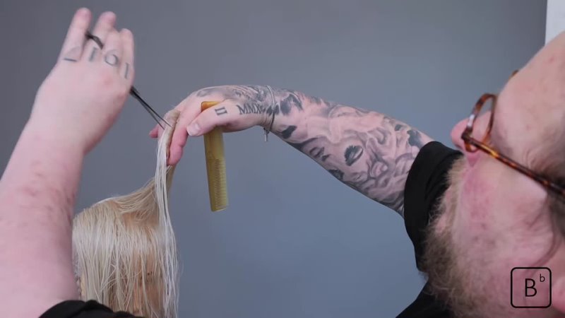 Ben Brown Bbeducation - How to cut a long shag with curtain BANGS by Ben Brown