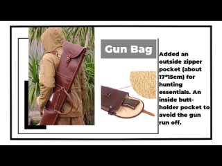 Protect Your Shotgun in Style: Tourbon Genuine Leather Slip for Ultimate Gun Storage!
