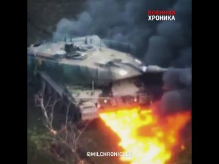 ️Уничтожение немецкого танка Leopard-2A6 ВСУ под Авдеевкой