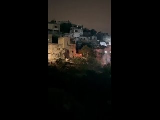 Scenes from the violent confrontations that broke out with the zombie jevvs in the town of Silat Al-Dhahr, Jenin District, at da