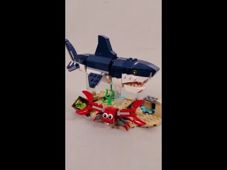 A kinetic LEGO shark