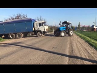 КамАЗ 53215 Зерновоз (По Полной) Не может выехать без Трактора МТЗ #PEREGRUZ