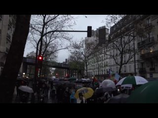 Manifestation en soutien aux Palestiniens à Paris