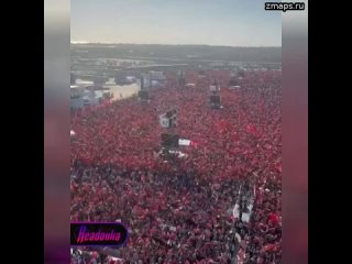 Эрдоган обратился к нации на полумиллионном митинге в поддержку Палестины  Президент Турции Реджеп Э
