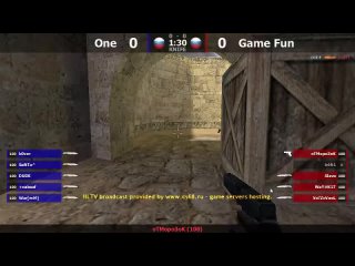 Шоу-Матч по CS 1.6 [One -vs- Game Fun] 1map  @kn1feTV