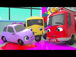 Mommy Firetruck Saves the Day - Fighting Fires!   Go Buster   Baby Cartoon   Kids Video (1)