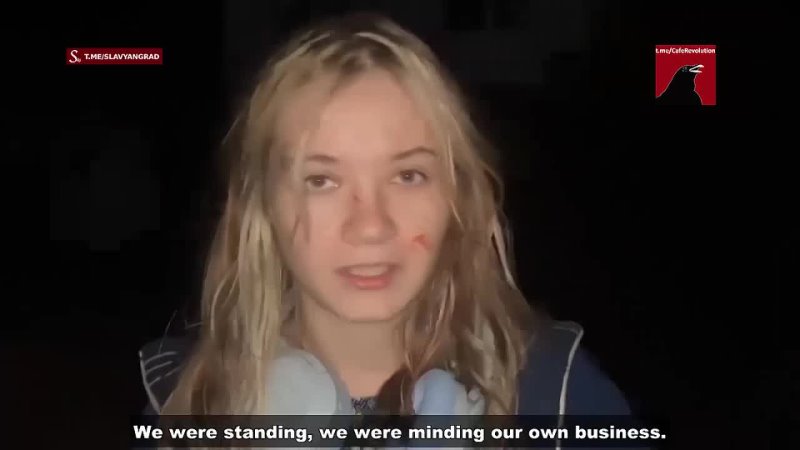 Interview of Alina, a Donetsk girl, victim of last nights Ukrainian shelling of