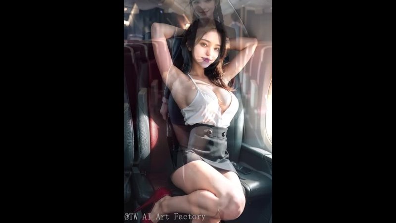 Airline Hostess Lookbook ai art #aiart #beauty #stewardess #girlfri
