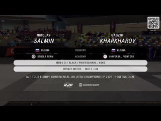 bronze Nikolay Salmin vs Gadzhi Kharkharov - AJP EUROPE CONTINENTAL 2023 PRO