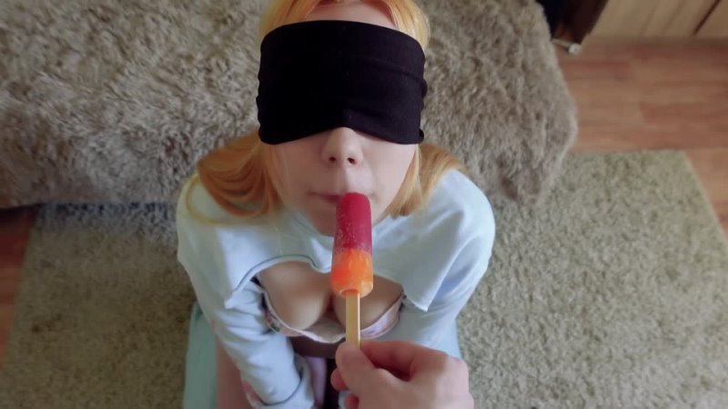 Estie Kay Cheated Silly Step Sister In Blindfolded Game But I Think She Liked It Porn