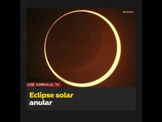 ‘Anillo de fuego’: Espectacular eclipse solar anular