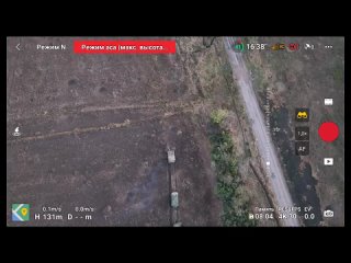 Боевые действия российской бронегруппы на Донецком фронте.