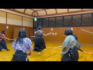 Постановочный бой на мечах катане 2022 Japanese Ladies Samurai
