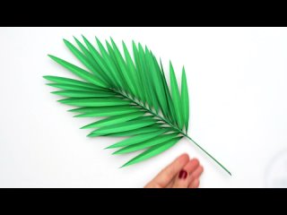 Лист Пальмы из листа бумаги | Поделки из бумаги своими руками | DIY